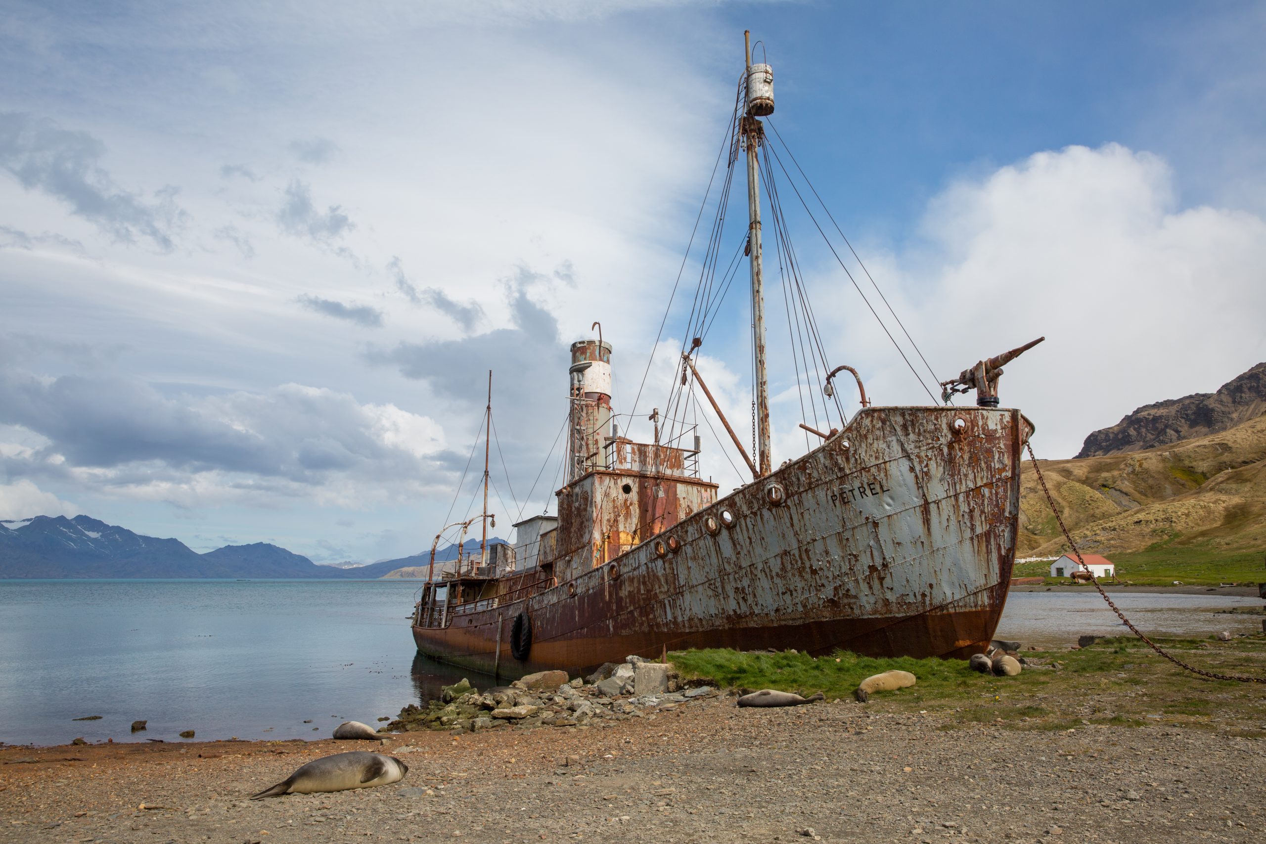 old fisher village n Antarctica